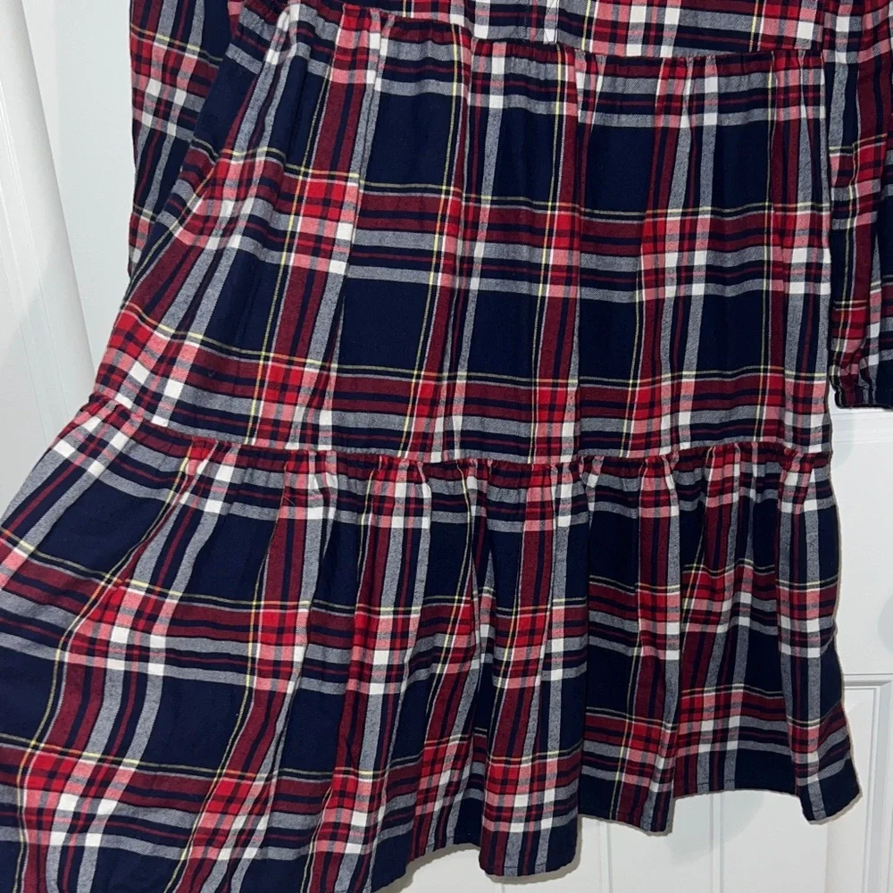 Crewcuts Classic Red and Blue Plaid Girls Dress - Size 10 - Picture 6 of 9